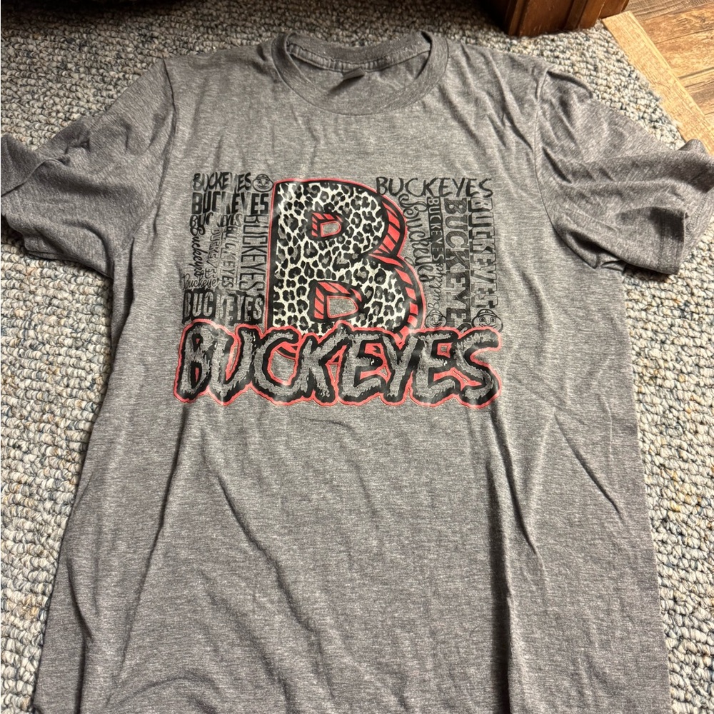 Gray Buckeyes Graphic T-Shirt